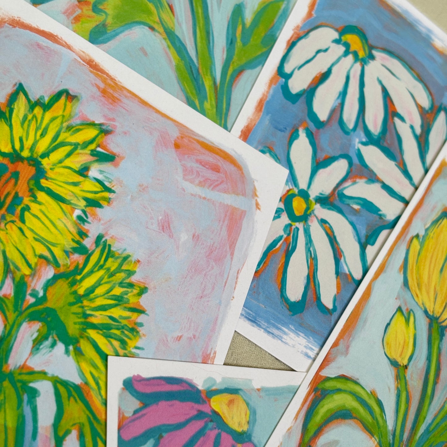 pink petals - postcard print pack