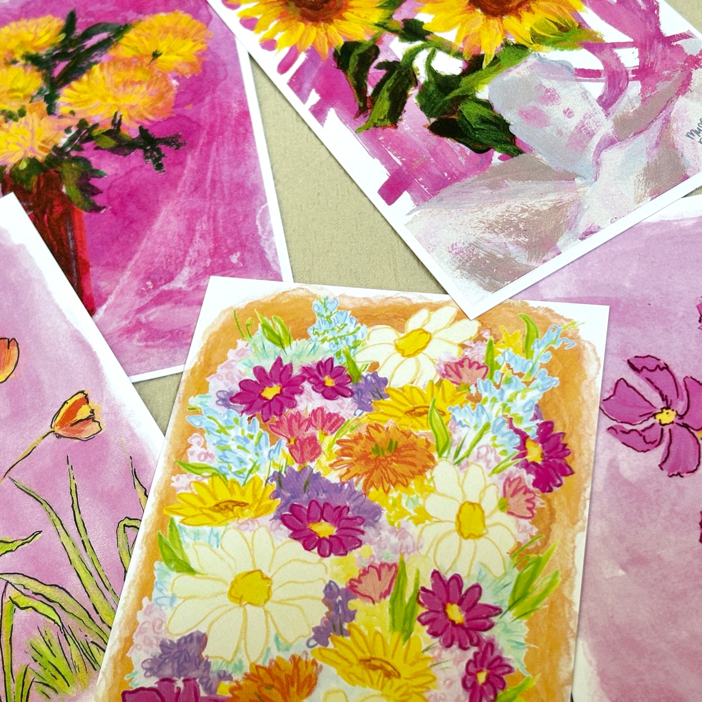 blooming - postcard print pack