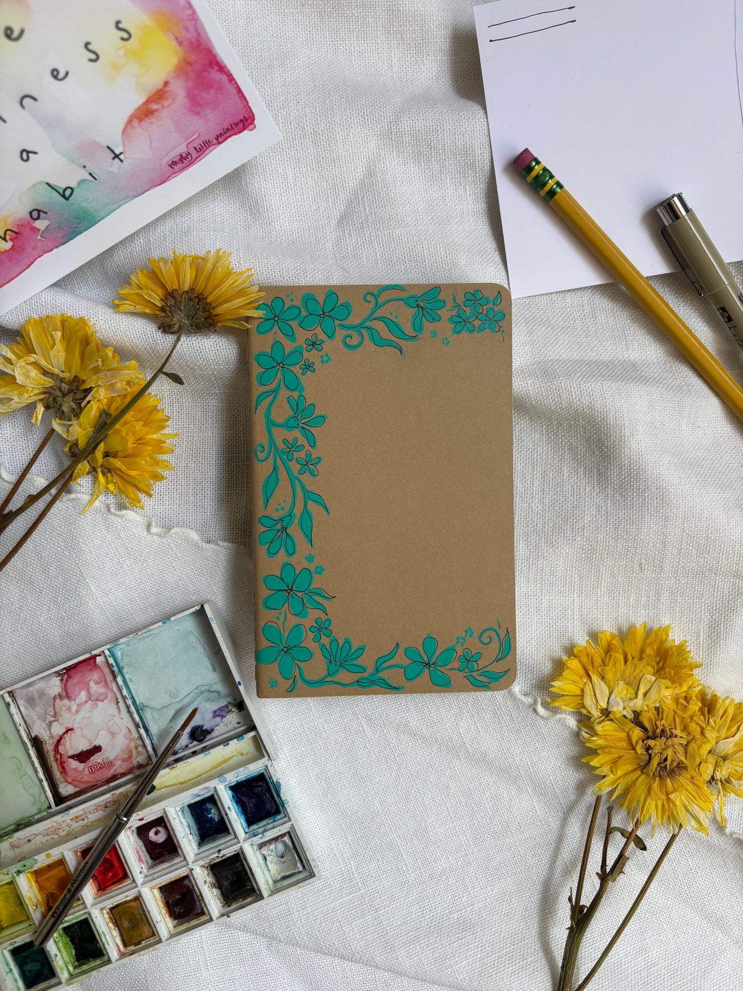 Painted Moleskine Pocket Journal