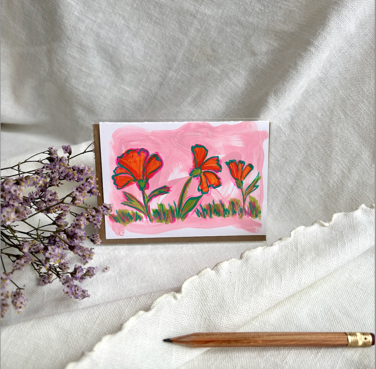 Orange Blossoms Greeting Card