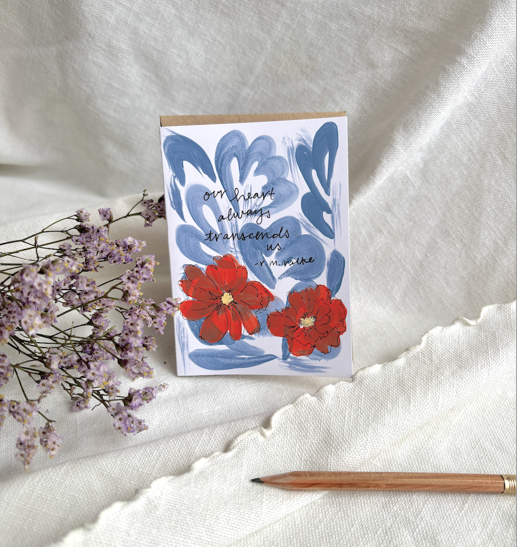 Trandcends Us Greeting Card