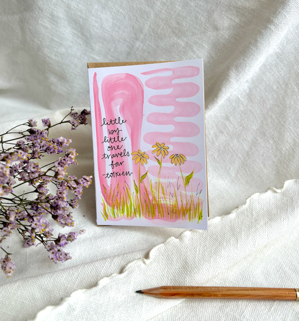 Little by Little Greeting Card