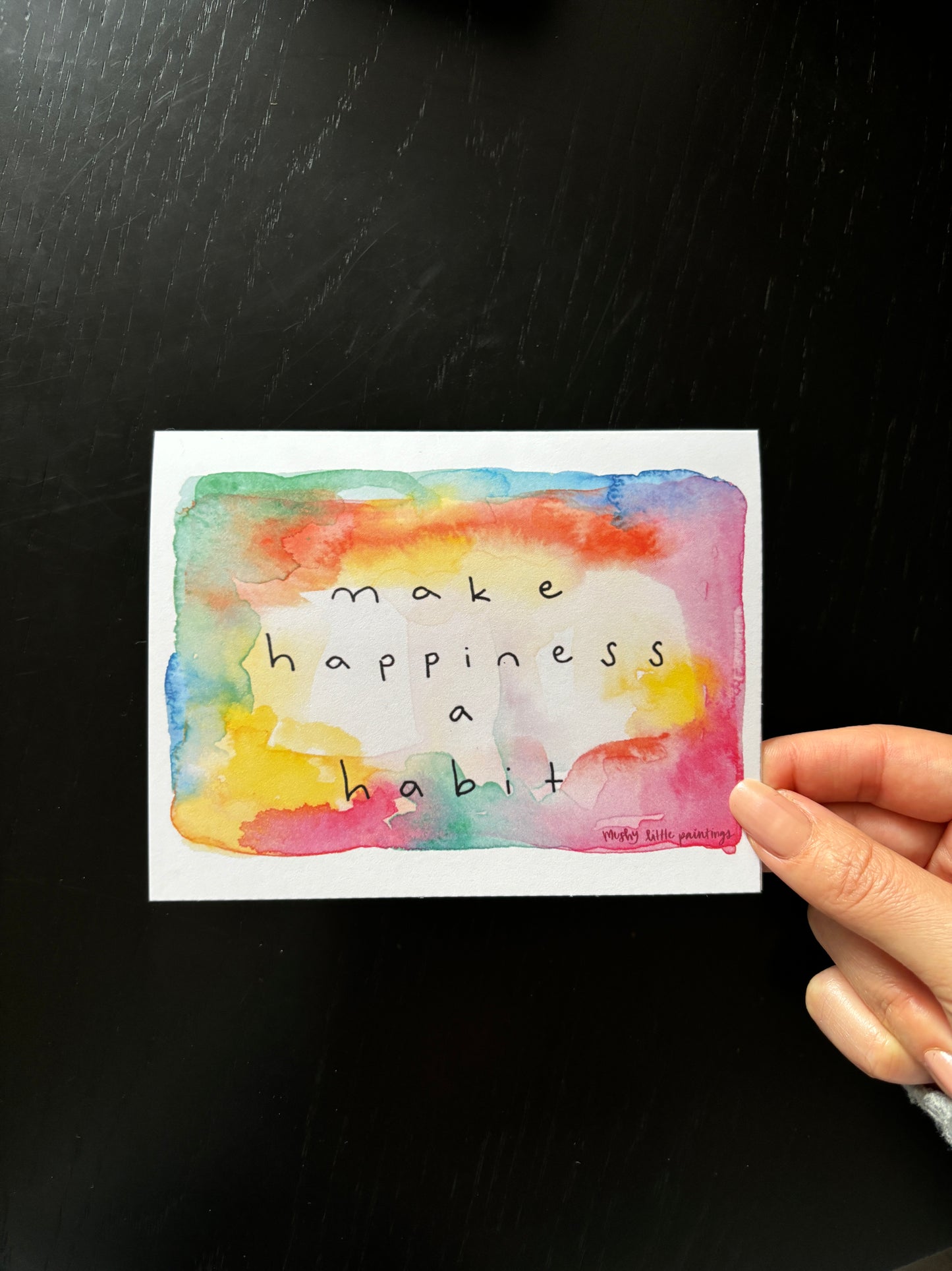 Make Happiness a Habit  Greeting Card