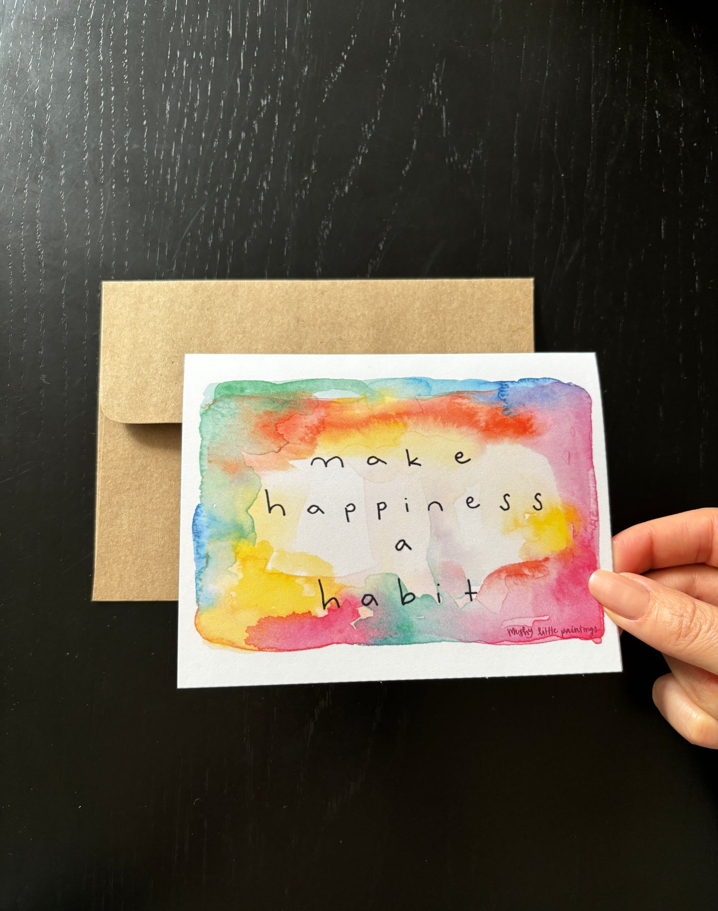 Make Happiness a Habit  Greeting Card
