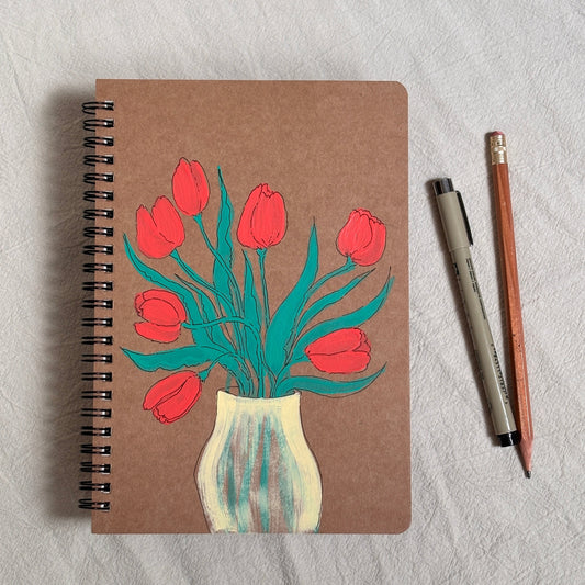 red tulip bouquet