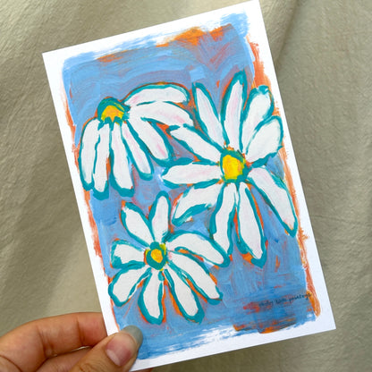 pink petals - postcard print pack