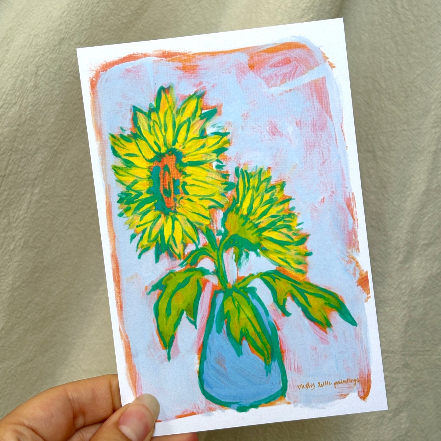 pink petals - postcard print pack