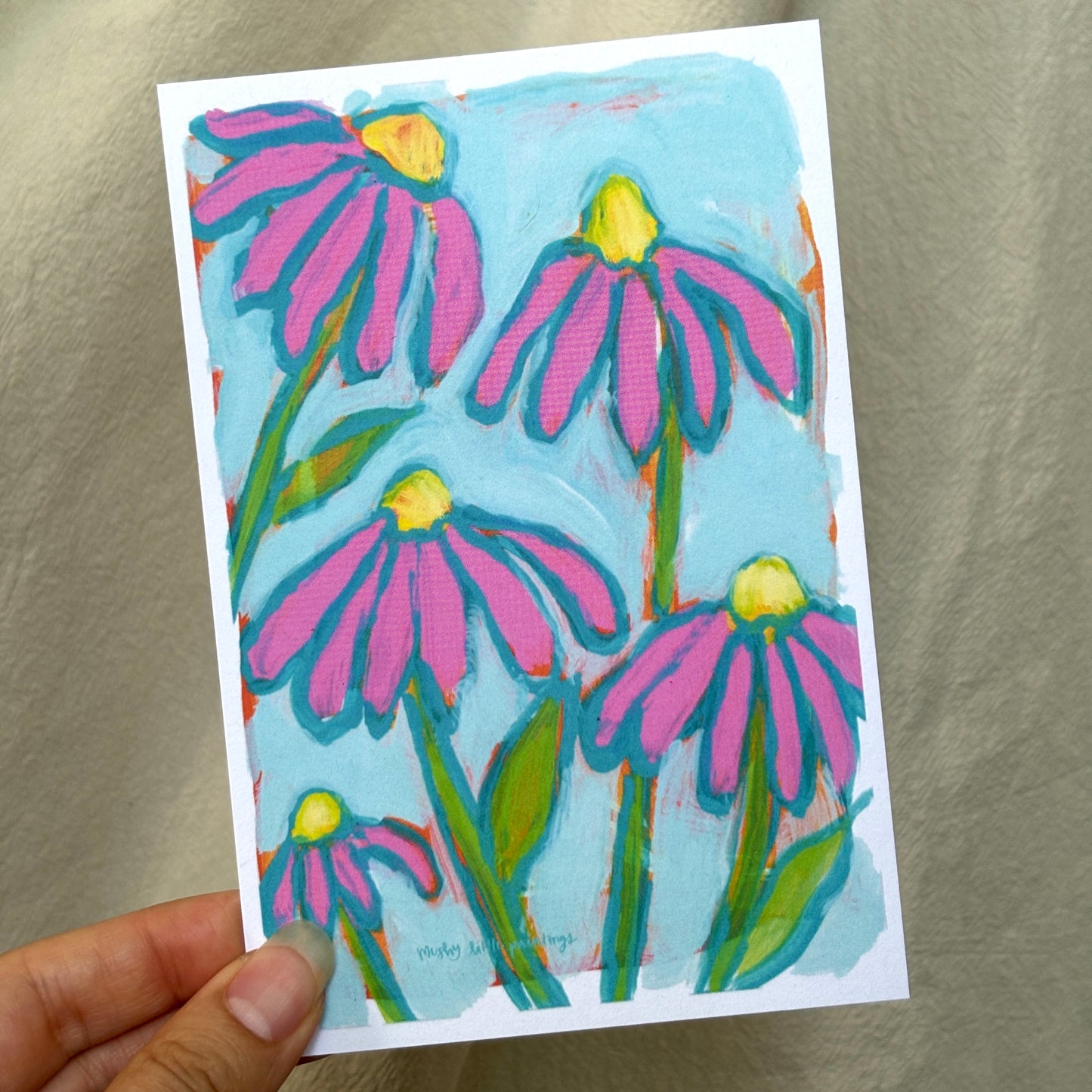 pink petals - postcard print pack