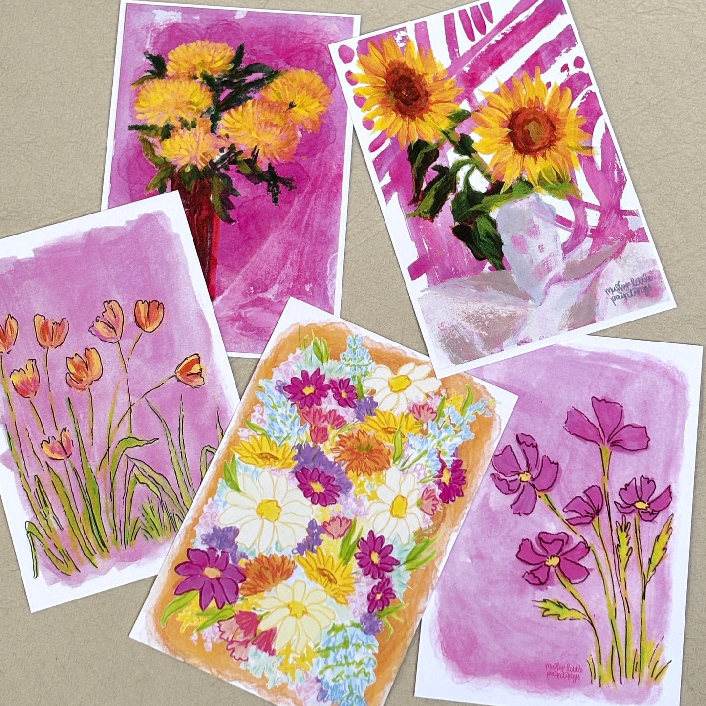 blooming - postcard print pack