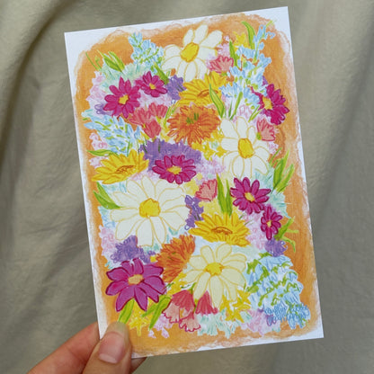blooming - postcard print pack