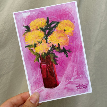 blooming - postcard print pack