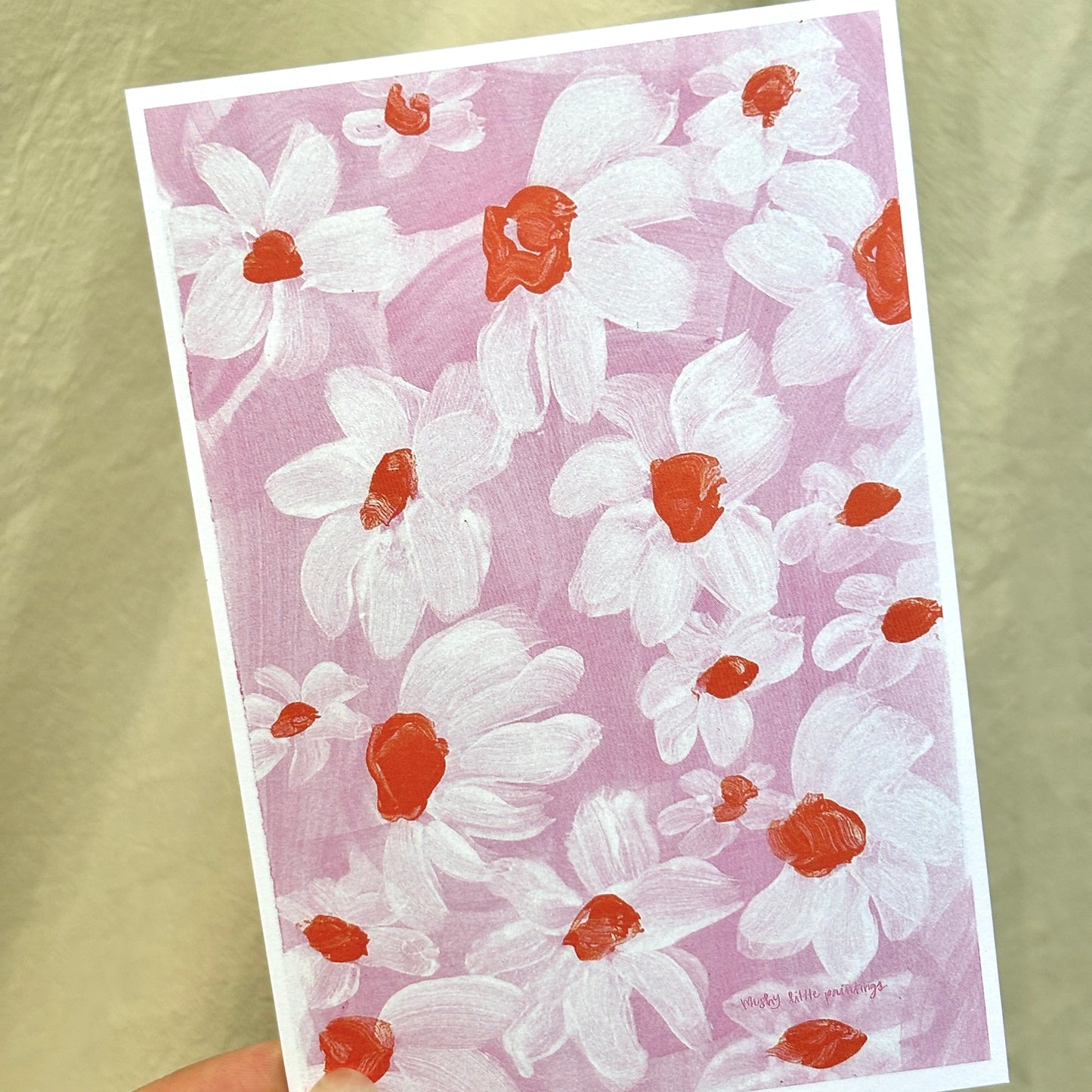 daisy - postcard print pack