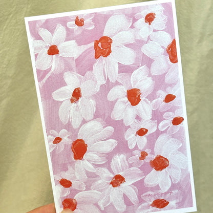 daisy - postcard print pack