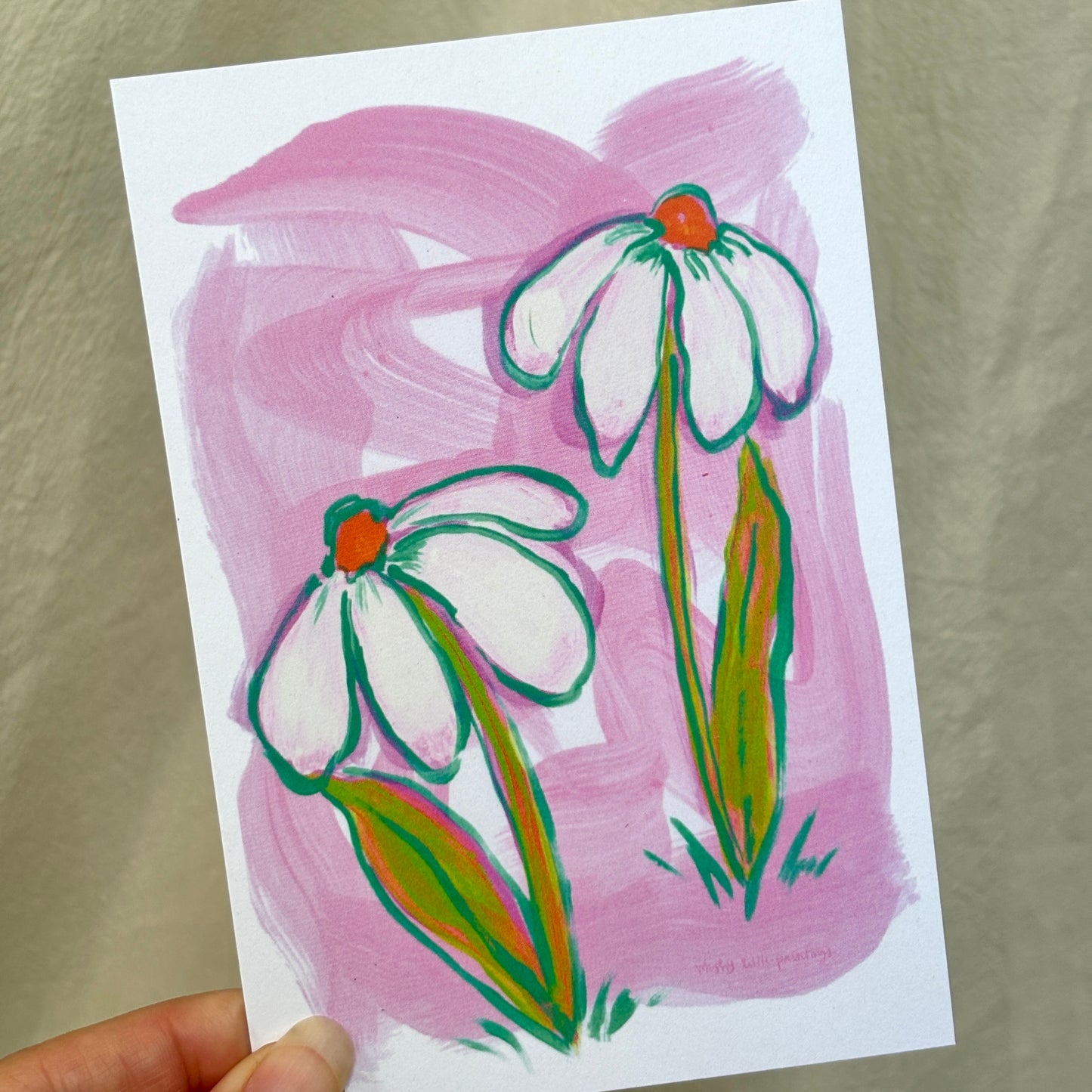 daisy - postcard print pack