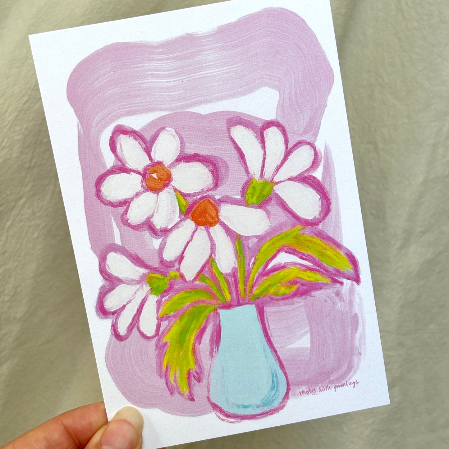 daisy - postcard print pack