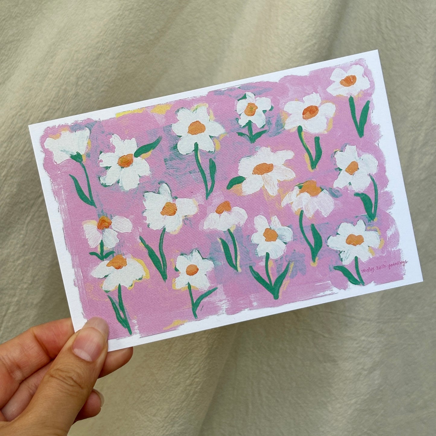 daisy - postcard print pack