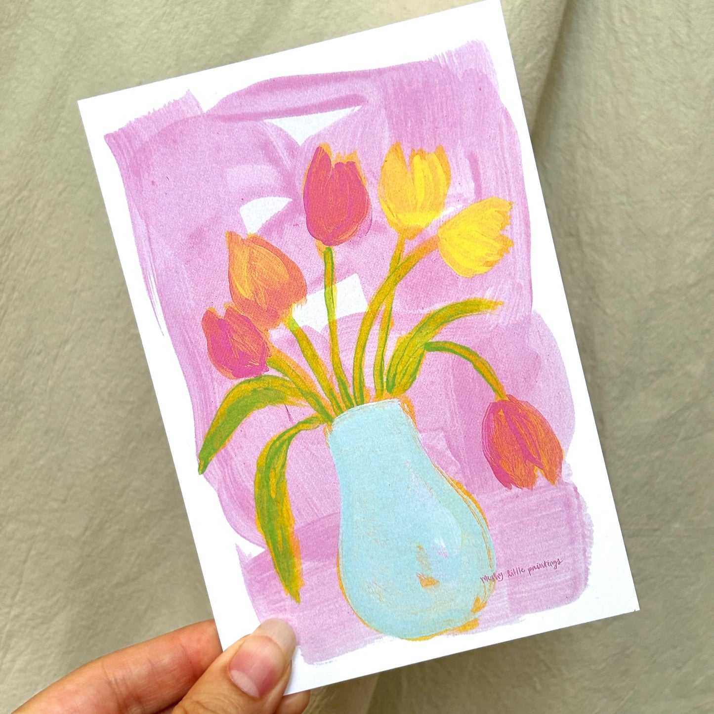 bouquets- postcard print pack