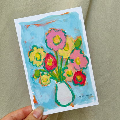 bouquets- postcard print pack