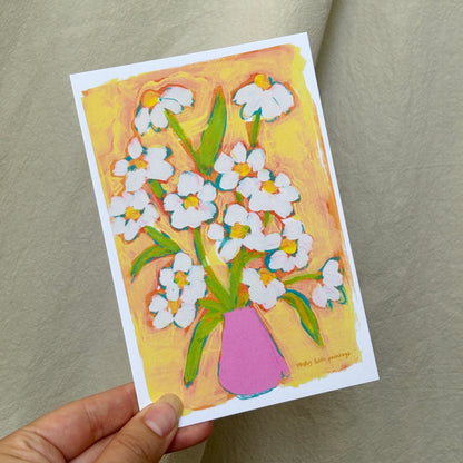 bouquets- postcard print pack