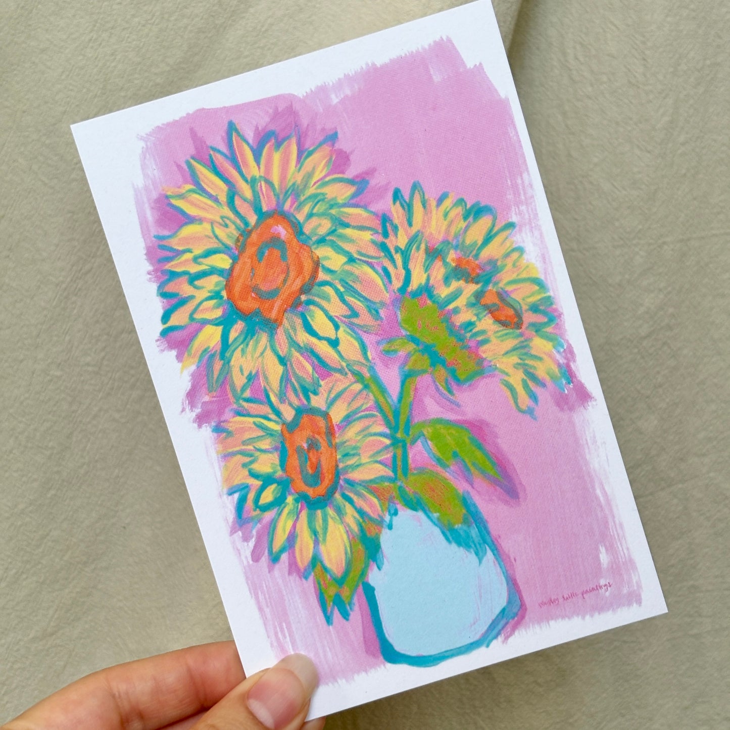 bouquets- postcard print pack