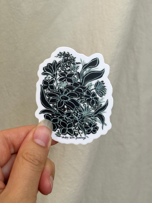 black daisy sticker