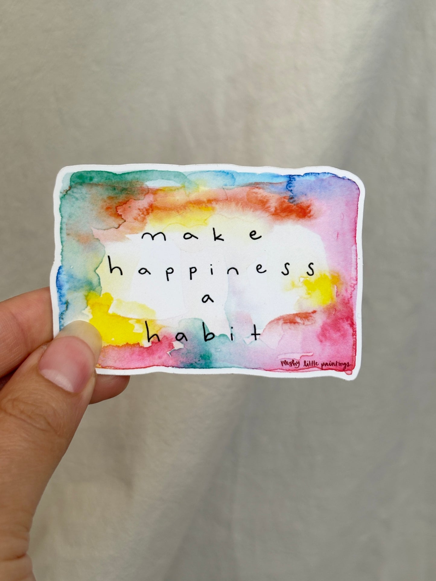 make happiness a habit sticker