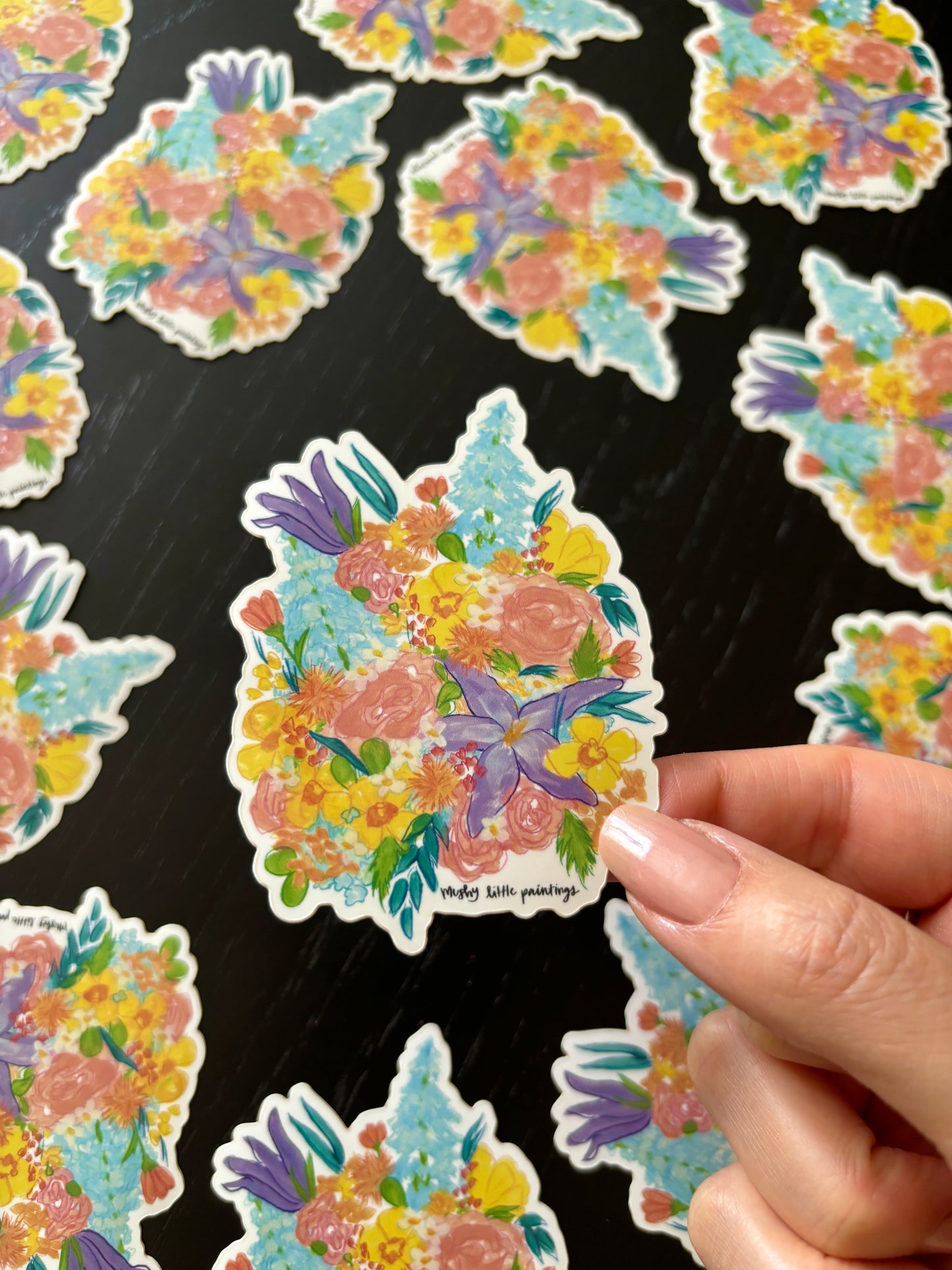 Purple Iris Sticker
