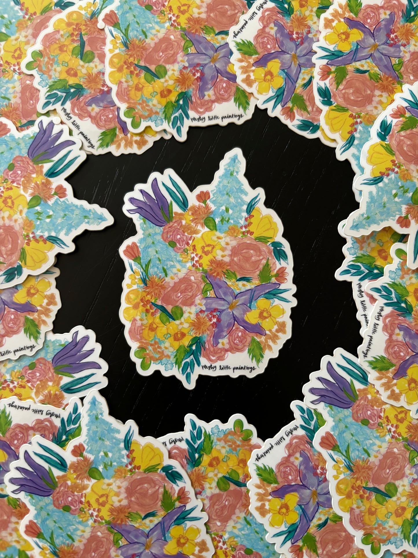 Purple Iris Sticker
