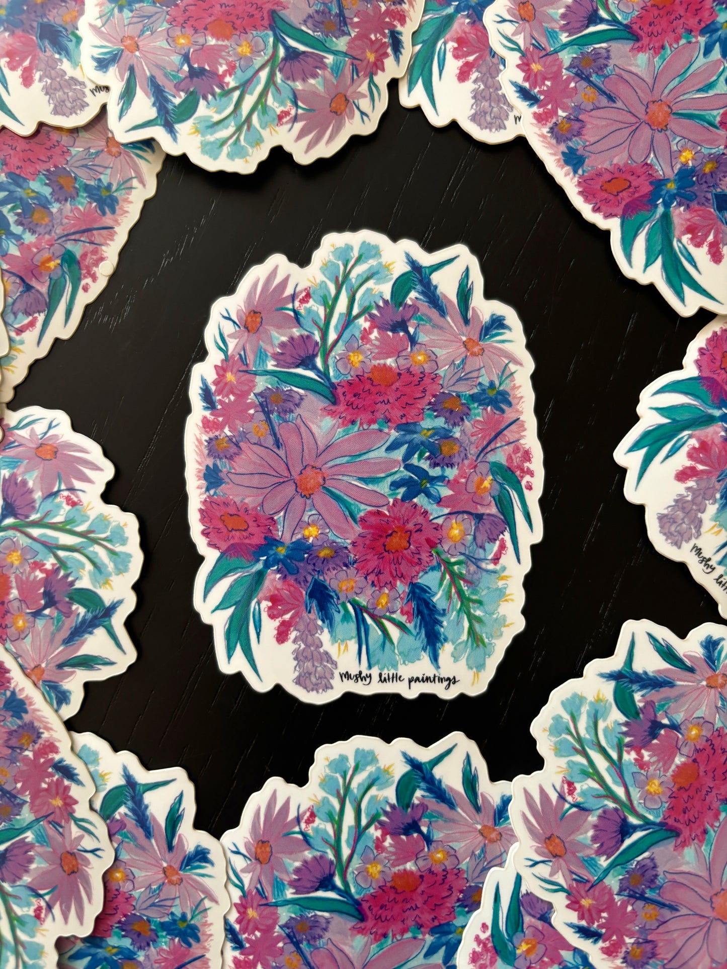 Pink Zinnia Sticker