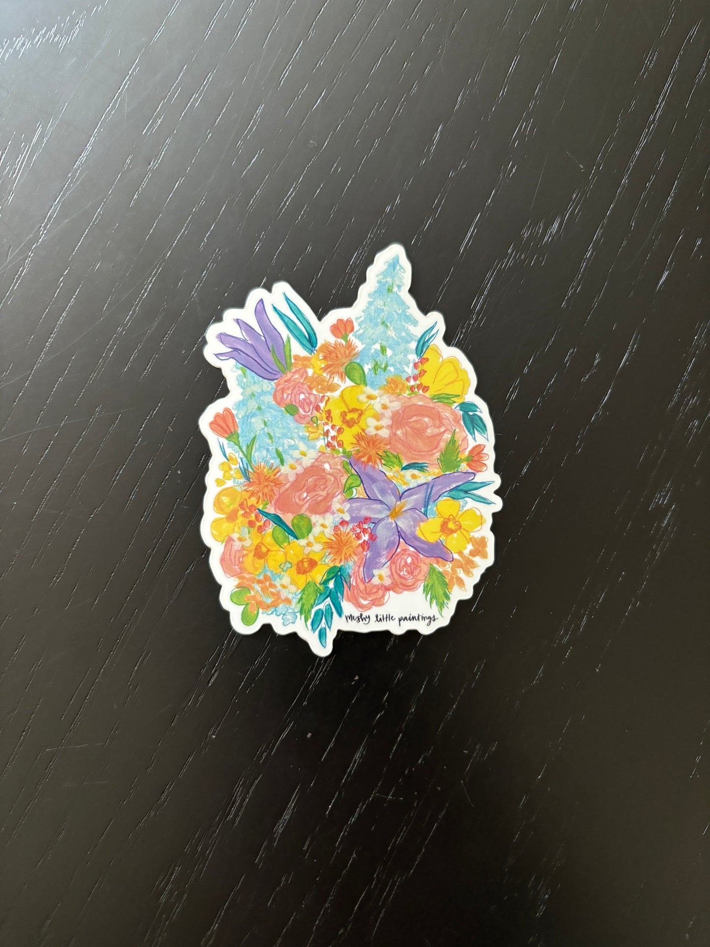 Purple Iris Sticker