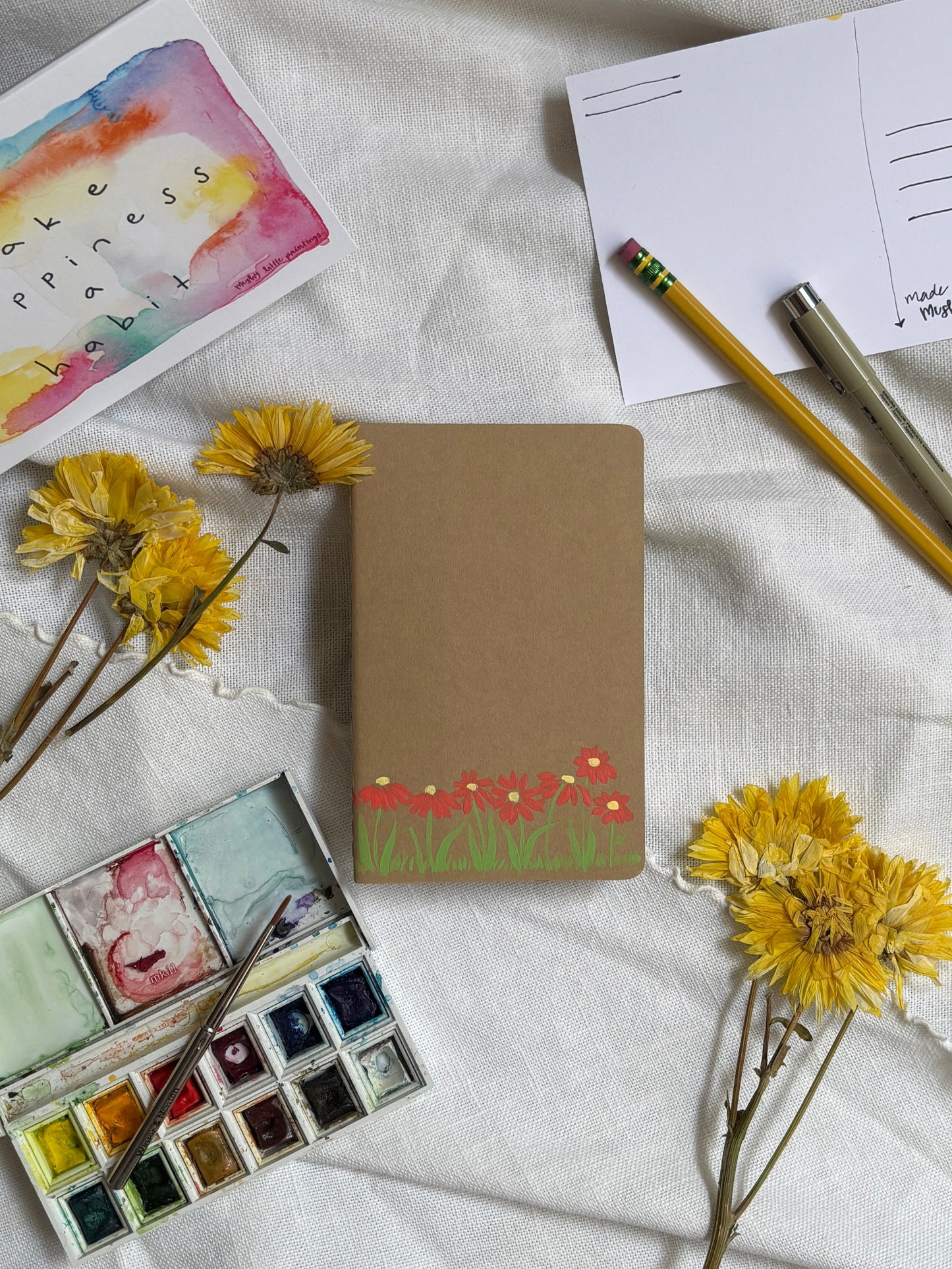 Painted Moleskine Pocket Journal