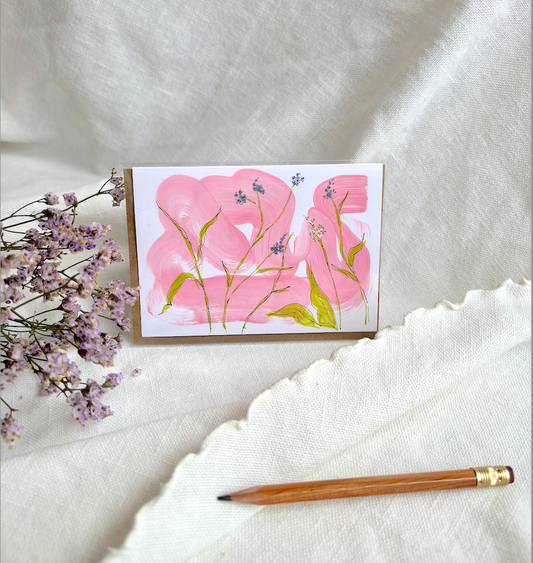 Dainty Blue Greeting Card