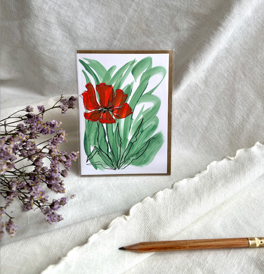 Poppy Greeting Card