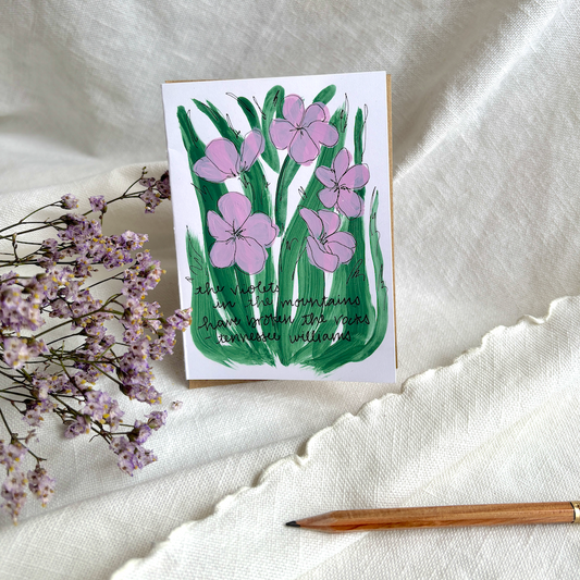 Violets Greeting Card