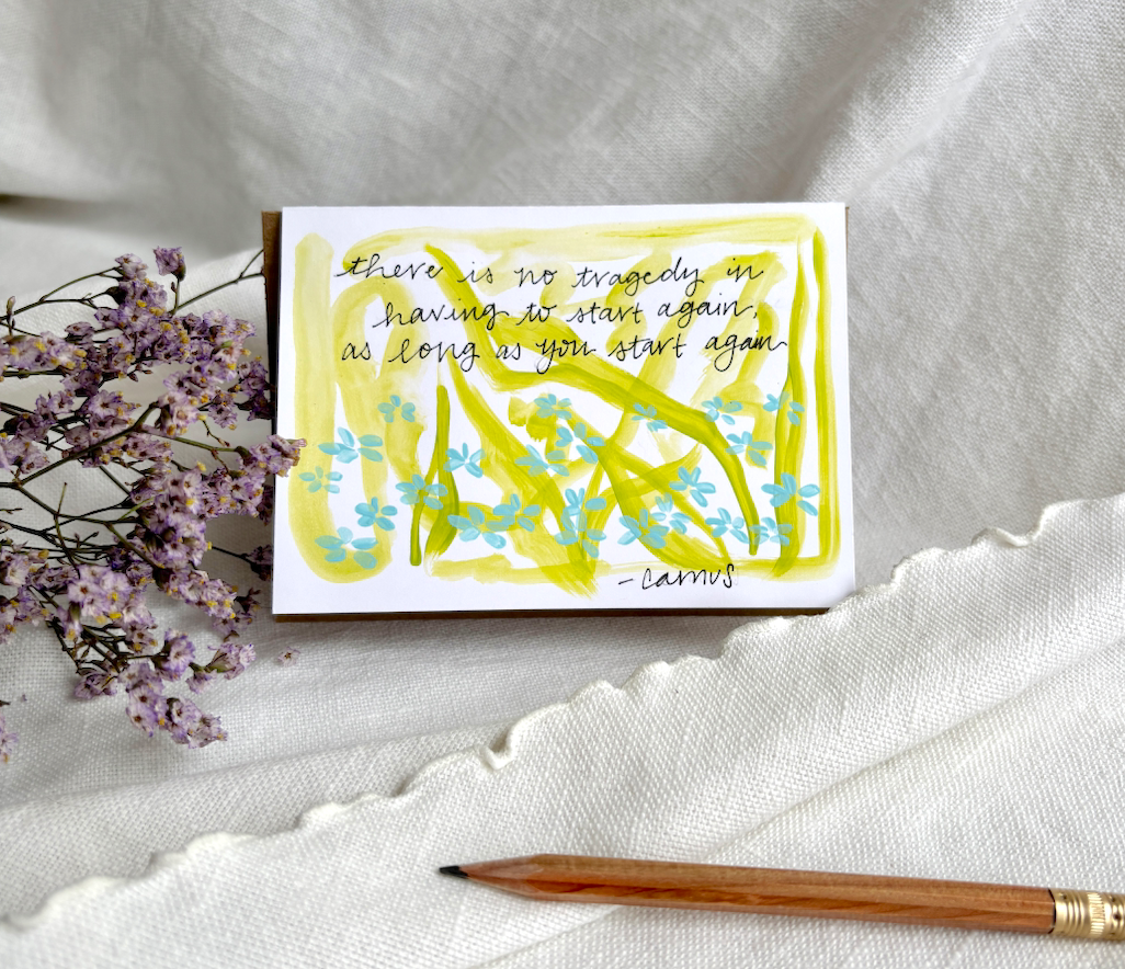 Start Again Greeting Card