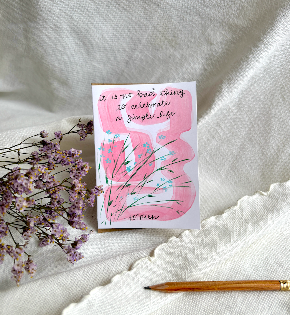 Simple Life Greeting Card
