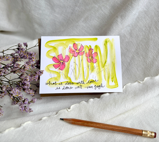 Van Gogh Greeting Card